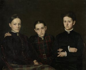 Portrait of Cornelia, Clara and Johanna Veth, 1885 